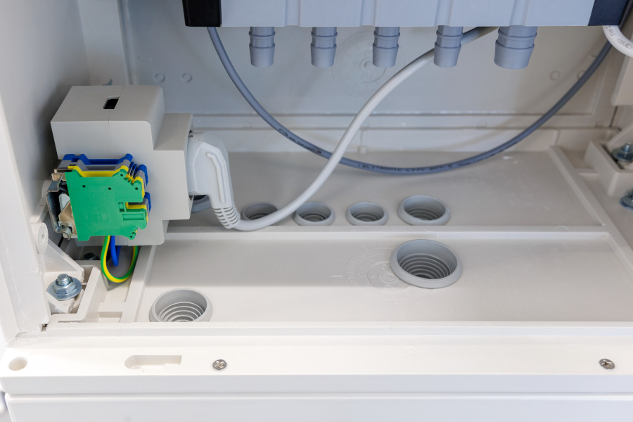 Close-up inside view