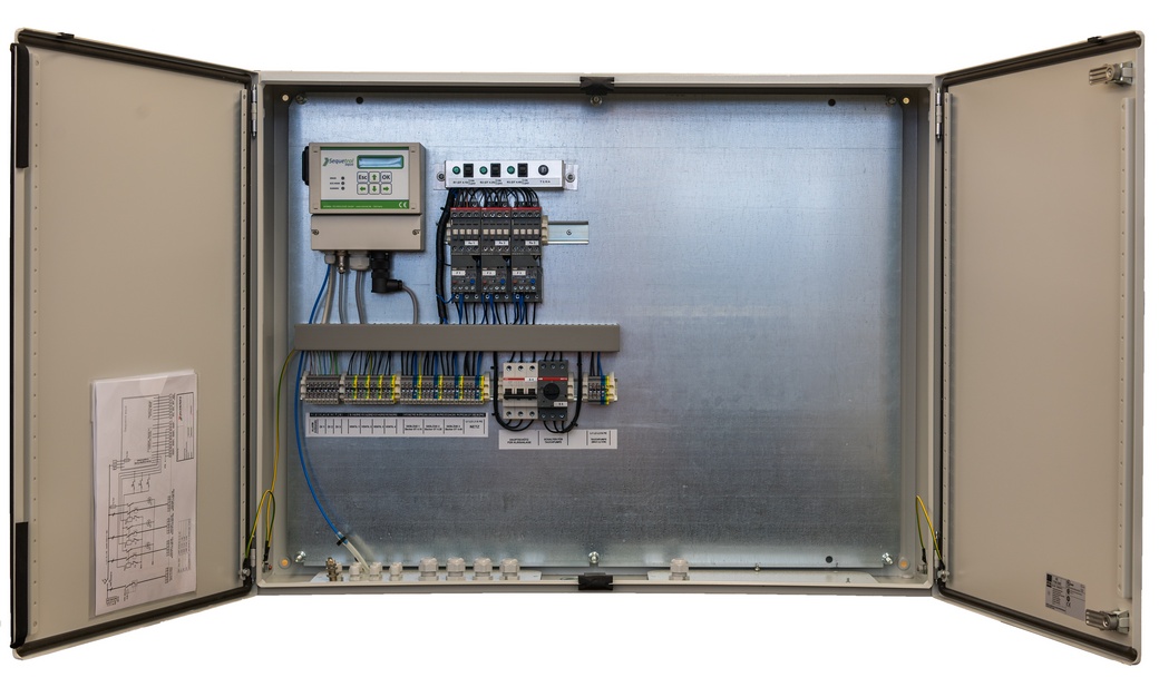 Large Control Cabinet inside view