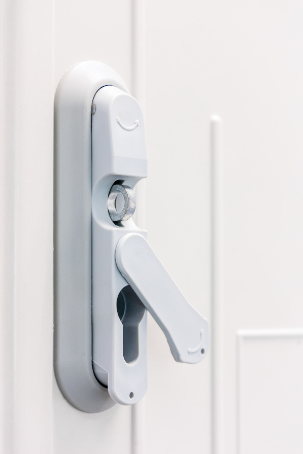 Lock installed on Control Cabinet Handle Lock Type 2